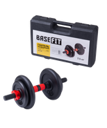 БЕЗ УПАКОВКИ Гантель разборная в чемодане BASEFIT DB-705 чугун/пластик, 7,5 кг, 1 шт BASEFIT ЦБ-00004153