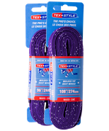 Шнурки для коньков с пропиткой W923, пара, 2,74 м, фиолетовые Tex Style УТ-00007786