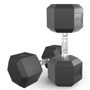 Гантель гексагональная UNIX Fit обрезиненная 22,5 кг, 2 шт. UNIX Fit™ DBHEX22_5x2