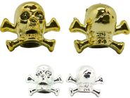 Колпачок NZ-KULO "череп с костями" хром/золото MR.CONTROL ZTB10960