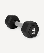 Гантель гексагональная STARFIT DB-301PRO 4 кг, обрезиненная, черный