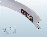 Обод одинарный 26x1.75 серебр. 36H КИТАЙСКИЕ ПРОИЗВОДИТЕЛИ ZTB22034