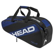 Сумка-чехол HEAD Team Racquet Bag M, 262324-BLBK, с карманом, для 6 тен.ракеток, черно-синий 75x31x19,5см HEAD 262324-BLBK