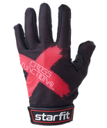 Перчатки для фитнеса WG-104, с пальцами, черный/красный L Starfit УТ-00020815