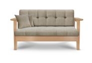 Диван High-Style Lux ясень (Дуб натуральный,Декор золото,Винилискожа PRADO-1,Винилискожа Prado_1)