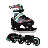 Раздвижные роликовые коньки (со сменными лезвиями) Cosmic Star Black (S (29-32)) Alpha Caprice Cosmic Star Black