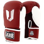 Перчатки бокс.(иск.кожа) Jabb JE-4056/Eu Air 56 коричневы/белый 10ун. Jabb 358883