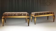 Пуф Модена (Мореный дуб/Голд,29 Velvet-Lux) Tivoli 