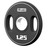 AeroFit AFPUPLB1.25 олимпийский полиуретановый диск 1,25 кг, черный, с 2-мя хватами