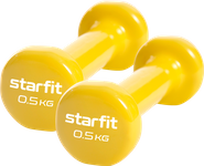 Гантель виниловая Core DB-101 0,5 кг, желтый, 2 шт Starfit УТ-00020380