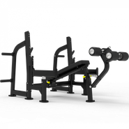Impulse ITF8204+ITF8202OPT олимпийская скамья с отрицательным наклоном для жима со страховочными упорами