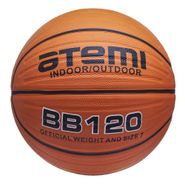 Мяч баскетбольный Atemi, р. 7, мягкая резина, deep channel, 8 панелей, BB120, окруж 75-78, клееный ATEMI 00-00004637