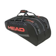 Сумка-чехол HEAD Base Racquet Bag M, 261313-BKOR, с карманом, для 6 тен.ракеток, черно-оранжевый 76x32x28см