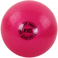 Мяч для художественной гимнастики (15 см, 280 гр) розовый металлик GC 02 360111
