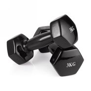 Гантель неразборная 3 кг. винил (2 штуки) VictoryFit VF-DV030-2