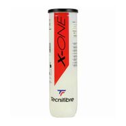 Мяч теннисный Tecnifibre X-One ATP 4B, 60XONE364, уп.4шт, одобр. ITF, войлок, нат.резина,желтый