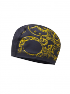 Шапочка для плавания тканевая с ПУ покрытием, чёрн.,принт зол., PU 303 ATEMI 00-00001454
