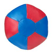 Медбол 3C143-K64, 1кг, иск.кожа, наполнитель резиновая крошка, диам. 16 см, маш сшивка, сине-красный MADE IN RUSSIA 3C143-K64