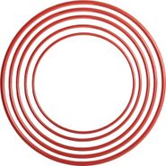Обруч пластмассовый 80см (красный) no name 256374
