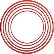 Обруч пластмассовый 70см (красный) no name 256373