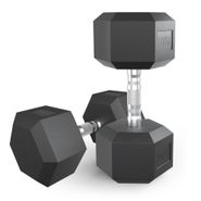 Гантель гексагональная UNIX Fit обрезиненная 25 кг, 2 шт. UNIX Fit™ DBHEX25x2
