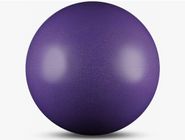 Мяч для художественной гимнастики силикон 300 г 15 см с блестками AB2803B (фиолетовый) INDIGO d15