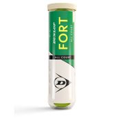 Мяч теннисный Dunlop Fort All Court 4B, 601607, уп.4 шт,одобр.ITF, сукно, нат.резина, желтый DUNLOP 601607