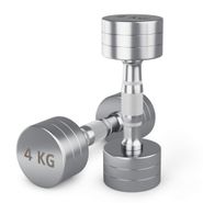 Гантель UNIX Fit PRO круглая хромированная 4 кг, 2 шт. UNIX Fit™ DBRND4PCEx2