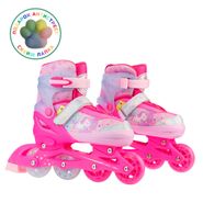 Раздвижные роликовые коньки CK-SK-P320-30 Pink (антистресс сквиш лапка в подарок) (XS (25-28)) Alpha Caprice CK-SK-P320-30