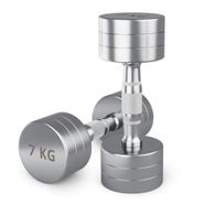 Гантель UNIX Fit PRO круглая хромированная 7 кг, 2 шт. UNIX Fit™ DBRND7PCEx2