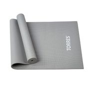 Коврик для йоги TORRES Relax 6, YL12236G, PVC 6 мм, нескользящее покрытие, серый TORRES YL12236G
