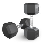 Гантель гексагональная UNIX Fit обрезиненная 12,5 кг, 2 шт. UNIX Fit™ DBHEX12_5x2