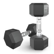 Гантель гексагональная UNIX Fit обрезиненная 7,5 кг, 2 шт. UNIX Fit™ DBHEX7_5x2