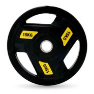 Диск обрезиненный c хватом UNIX Fit PRO 15 кг, 51 мм UNIX Fit DG15RUBPYL