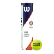 Мяч теннисный WILSON Roland Garros Clay Court, WRT115000, одобр.ITF, фетр, нат.резина,. уп.4 шт WILSON WRT115000