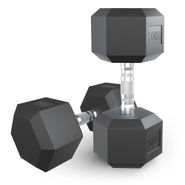 Гантель гексагональная UNIX Fit обрезиненная 20 кг, 2 шт. UNIX Fit™ DBHEX20x2