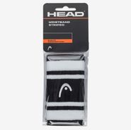 Напульсники HEAD 5" striped, 285874-BKWH, ширина 12,7 см, 90% нейлон,10% эластан, пара, черно-белый 5'' HEAD 285874-BKWH