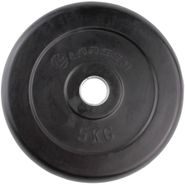 Диск обрезиненный NT121 черный д25,6мм  5кг Larsen 232231