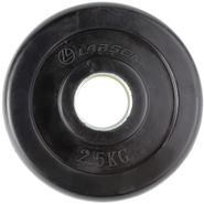 Диск обрезиненный NT121 черный д25,6мм  2,5кг Larsen 232232