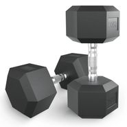 Гантель гексагональная UNIX Fit обрезиненная 25 кг / шт. UNIX Fit DBHEX25