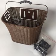 Корзина LX-142 перед. с ручкой, быстросъёмная 340х275х250мм коричн. ТАЙВАНЬСКИЕ ПРОИЗВОДИТЕЛИ NTB18066