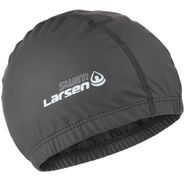 Шапочка плавательная Larsen Swim PU102 черная Larsen 369122
