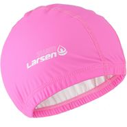 Шапочка плавательная Larsen Swim PU115 розовая Larsen 369125