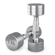 Гантель UNIX Fit PRO круглая хромированная 3 кг, 2 шт. UNIX Fit™ DBRND3PCEx2