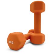 Гантель UNIX Fit неопреновая 2 кг Orange, 2 шт. UNIX Fit™ DBNEO2OGx2