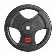 Диск 31 мм. обрезиненный с 3-мя хватами 25 кг, VictoryFit VF-S252500