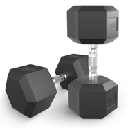 Гантель гексагональная UNIX Fit обрезиненная 30 кг / шт. UNIX Fit DBHEX30