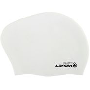 Шапочка плавательная для длинных волос Larsen LC-SC809 белая Larsen 352530
