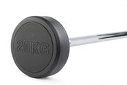Штанга неразборная обрезиненная 20 кг. Прямой гриф. VictoryFit VF-DX4200