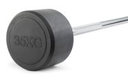 Штанга неразборная обрезиненная 35 кг. Прямой гриф. VictoryFit VF-DX4350